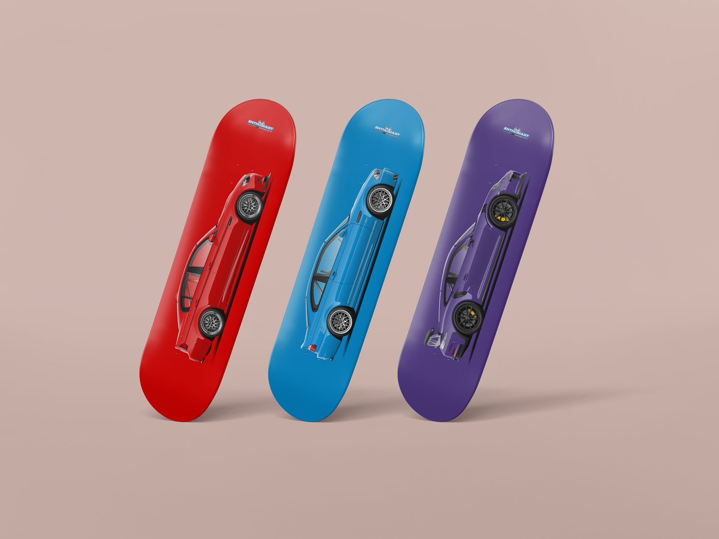 BMW E36 M3 White Skateboard Skate Deck art